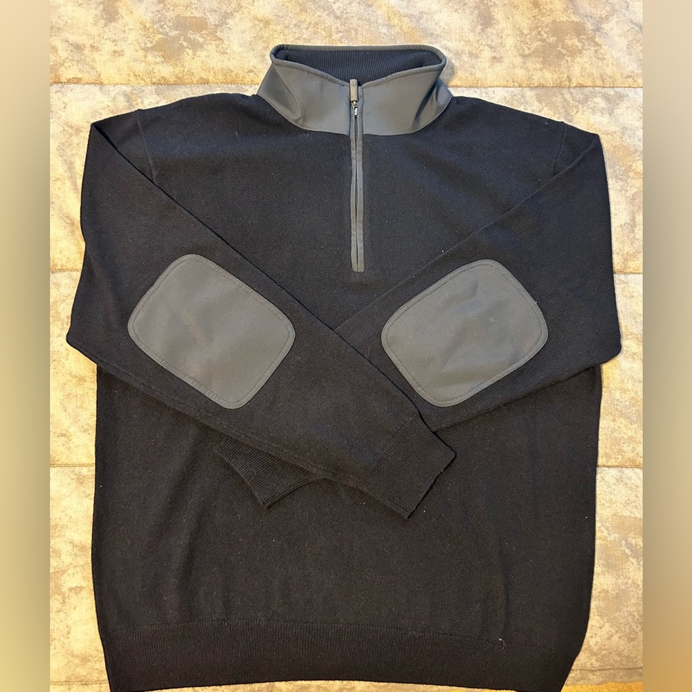 Orvis wool and cashmere sweater men’s size large zip front